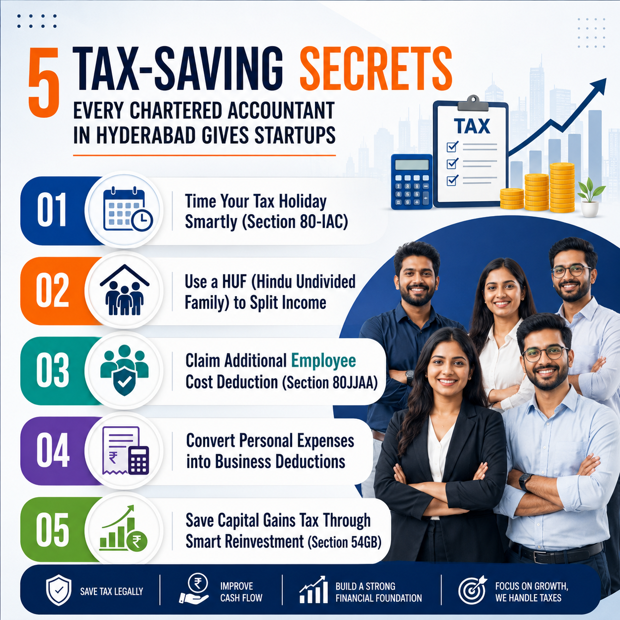 5 Tax-Saving Secrets Every Chartered Accountant in Hyderabad Gives Startups
