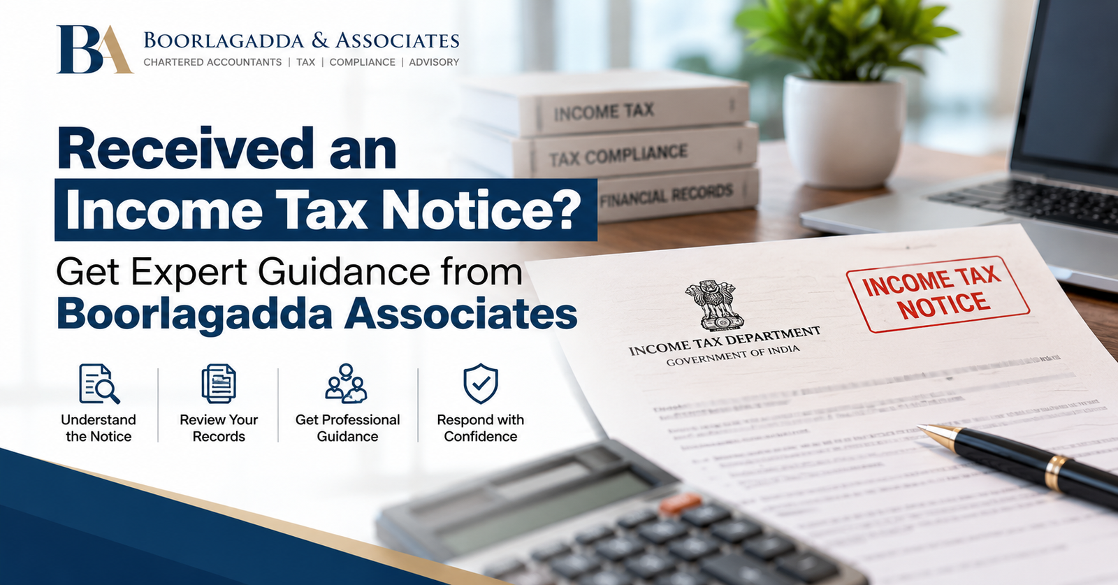 Received an Income Tax Notice? Get Expert Guidance from Boorlagadda Associates
